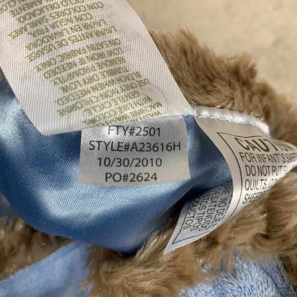 Baby Starters Plush Lovey Boy Blue Security Blanket Little Monkey 2010 16" - Picture 6 of 8